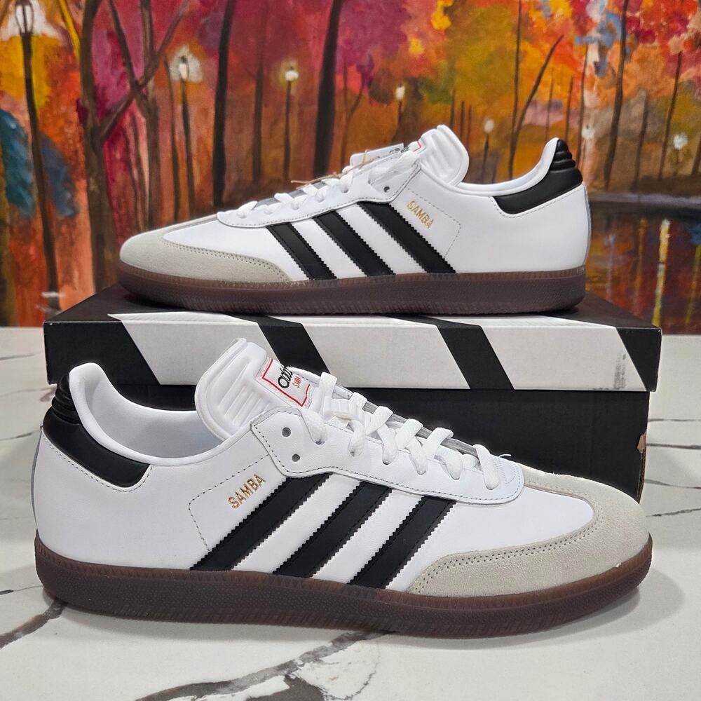 Adidas Samba Indoor White Black Size 7.5, 8.5, 9, 10 IH6001
